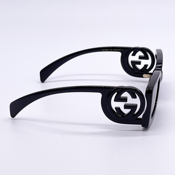 NEW GUCCI GG1325S 001 BLACK SQUARE WOMEN SUNGLASSES GUCCI - Picture 9 of 15